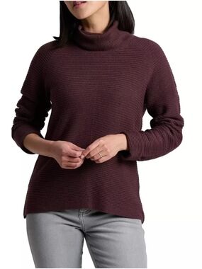 Kuhl Women's Solace Turtleneck Ribbed Pullover Sweater Size Large